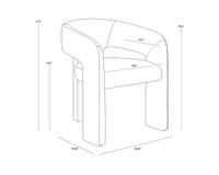 Isidore Dining Abbington Black Armchair