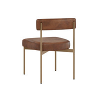 Seneca Antique Brass - Bravo Cognac Dining Chair, view 7