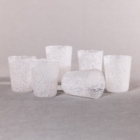 William White Speckled Glass Tumblers, Set 6 - Tumbler View | Bone & Brass