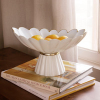 Encanto Vintage Hermes Pedestal Cream White - Pedestal Detail | Bone & Brass