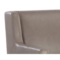 Talula Alpine Grey Leather Lounge Chair, view 2