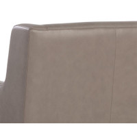 Talula Alpine Grey Leather Lounge Chair, view 3