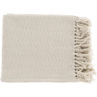 Thelma Cream Cotton Throw - Throw View | Bone & Brass
