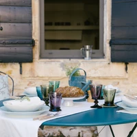 Bee Ceramic Pasta Bowls Set of 4, Ecru or French Blue, view 6