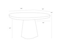 Celica Summer Sand - 58" Dining Table