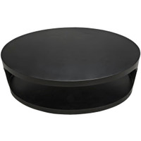 Eclipse Black Steel Oval Coffee Table, view 6