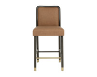 Jeno Milliken Cognac Counter Stool