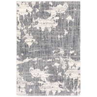 Aspen Grey & Ivory Contemporary Rug, super soft space dyed microfiber polyester with modern blue and gray textured pattern.