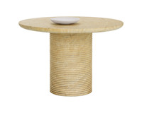 Riva Travertine Look - Natural - 43" Dining Table