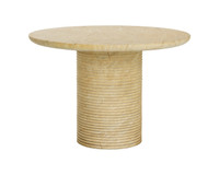 Riva Travertine Look - Natural - 43" Dining Table