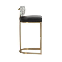 Larissa Barstool - Bravo Black|Halton Birch - Stool Detail | Bone & Brass