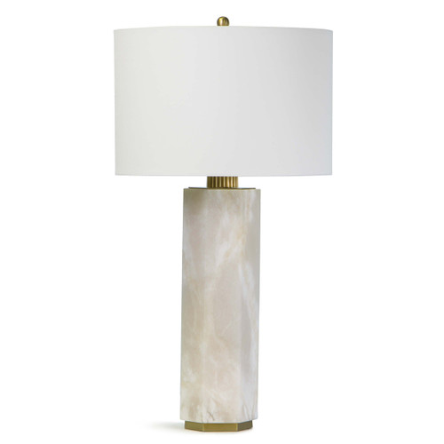 Gear Alabaster Table Lamp | Bone & Brass