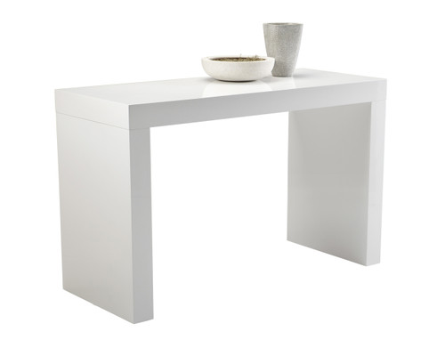 Faro High Gloss White Counter Table