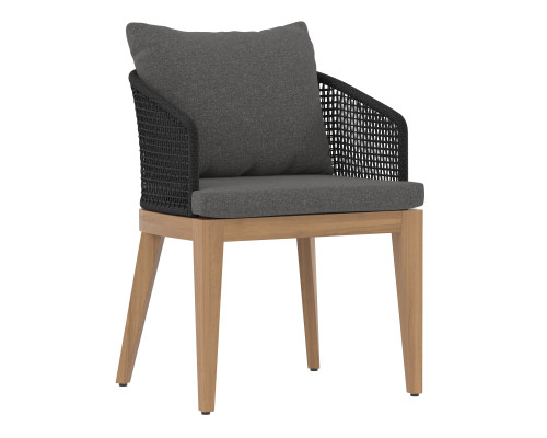 Capri Dining Natural - Gracebay Grey Armchair