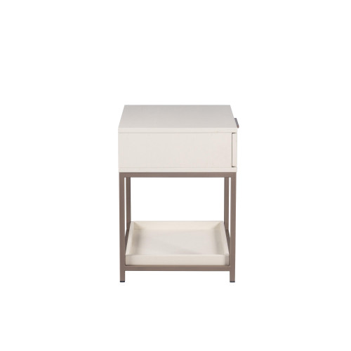 Rebel Small - Champagne Gold - Cream Nightstand, view 2