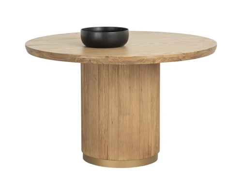 Kalla Round - Rustic Oak - 48" Dining Table
