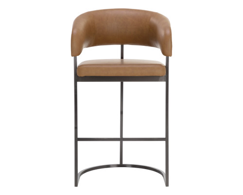Marris Barstool Gunmetal - Milliken Cognac