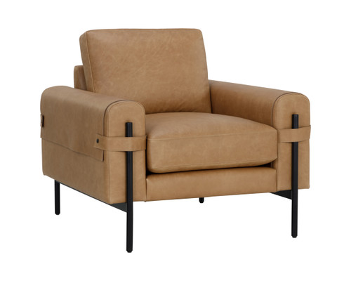 Camus Ludlow Sesame Leather Armchair