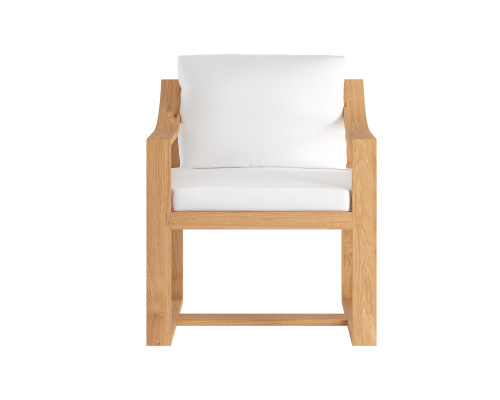 Tahiti Dining Stinson White Armchair