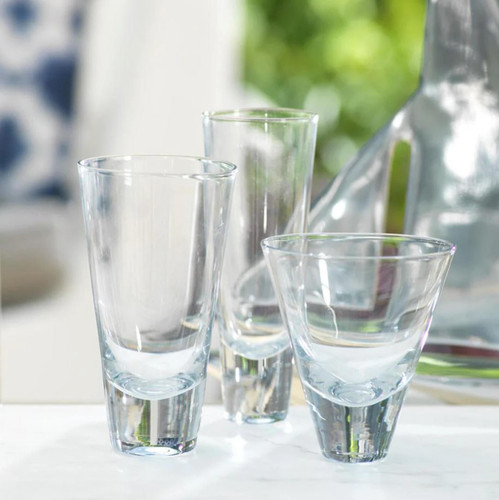 Anamaria Tall Tapered Drinking Glass, Set 4 - Glass Detail | Bone & Brass