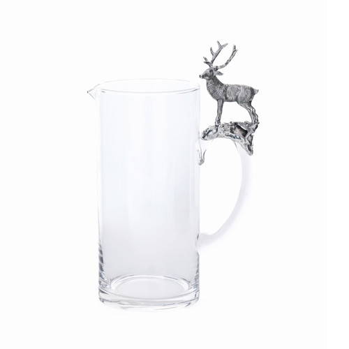 St. Moritz Pewter & Glass Pitcher | Bone & Brass