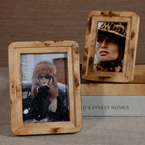 Valerie Burl Photo Frame 4x6 - Frame Detail | Bone & Brass
