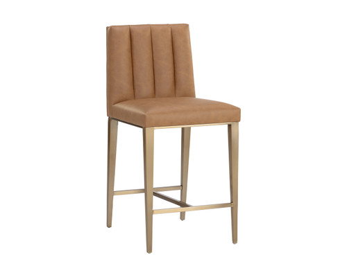 Wilbur Milliken Cognac Counter Stool