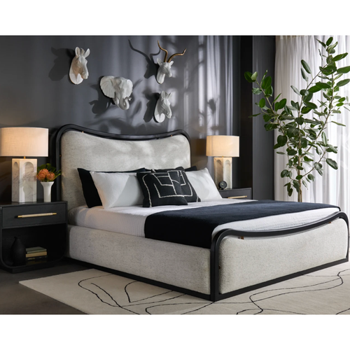 Tarrant Black Oak Nightstand, view 2