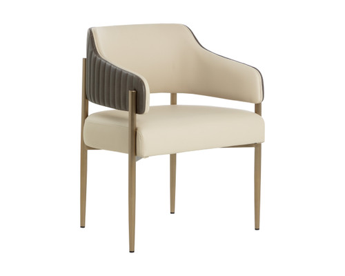 Tova Dining Dillon Cream / Bravo Ash Armchair