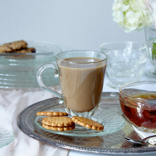 Clear Glass Louison Mugs – Set of 6, view 2