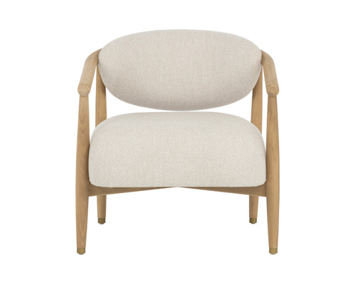 Sigrid Light Oak - Monument Oatmeal Lounge Chair