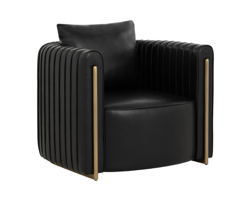 Alix Cantina Black Lounge Chair