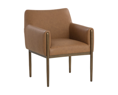 Olea Dining Milliken Cognac Armchair