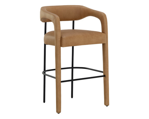 Mavia Barstool Ludlow Sesame Leather