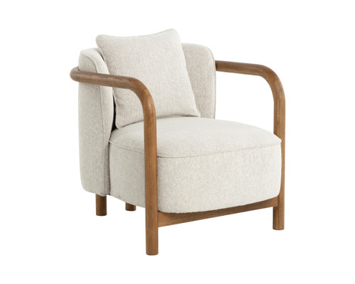 Beatrice Dove Cream Lounge Chair