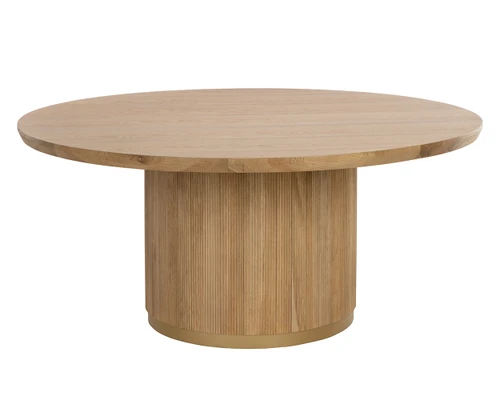 Kalla Round - Rustic Oak - 68" Dining Table