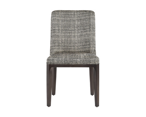 Elisa Grey Oak - Naya Check Black Dining Chair