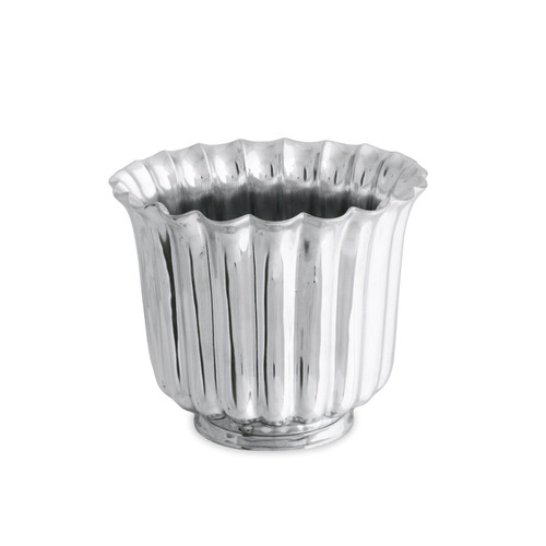 Vintage Fluted Ice Bucket | Bone & Brass
