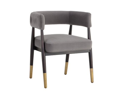 Callem Dining Antonio Charcoal Armchair