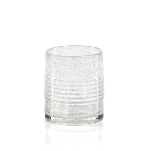 Langley Bubble Double Old Fashioned Glasses, Set of 6 | Bone & Brass