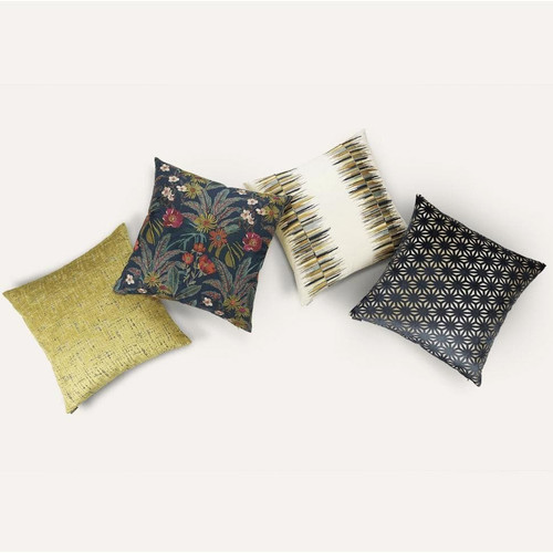 Moonstruck Yellow Throw Pillow - Pillow Detail | Bone & Brass