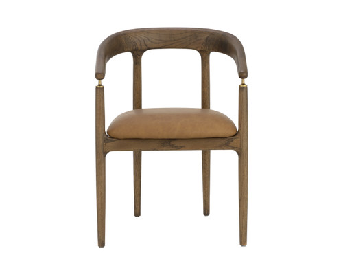 Valmont Dining Milliken Cognac Armchair
