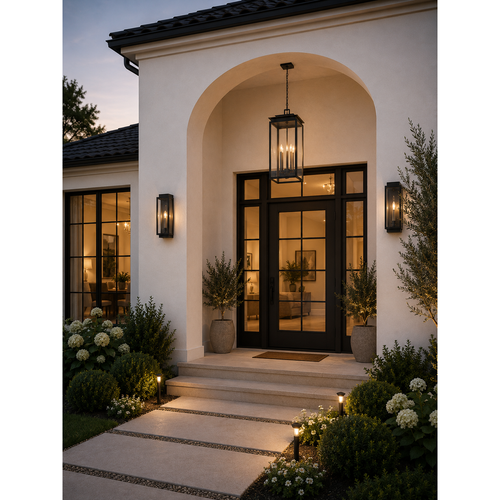 Black Grand Glass Outdoor Pendant, view 2