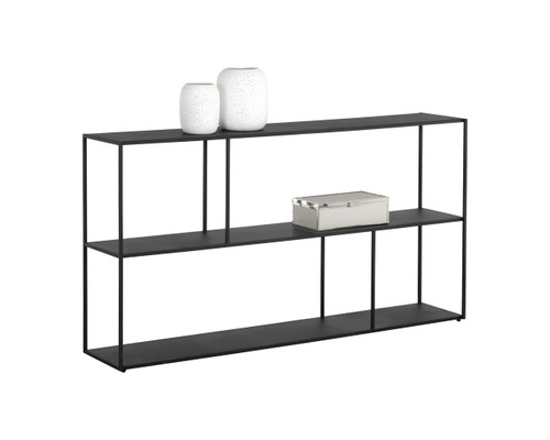 Eiffel Low Large - Black Bookcase