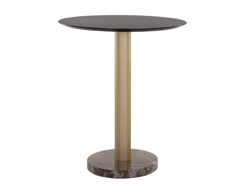 Monaco Bar Gold - Grey Marble / Charcoal Grey Table