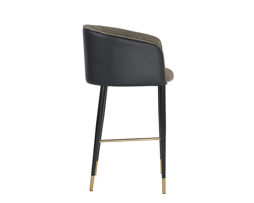 Asher Barstool Sparrow Grey / Napa Black