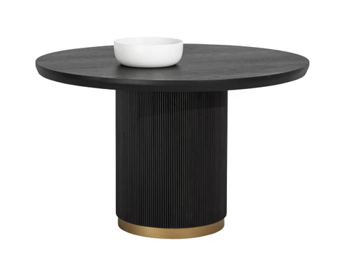 Kalla Round - Charcoal - 48" Dining Table