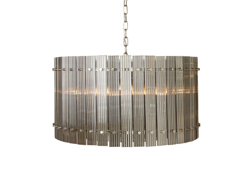 Kore Small - Nickel - Smoke Grey Chandelier
