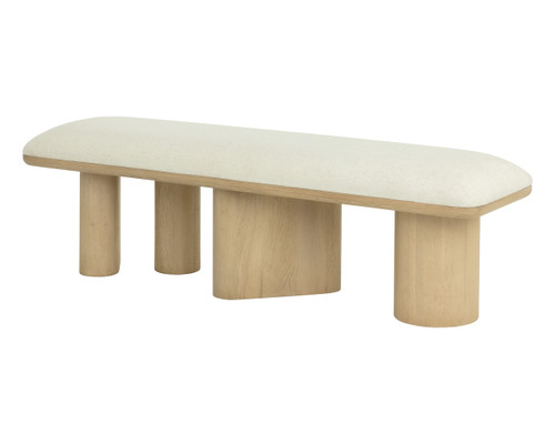 Hiro Light Oak - Geralt Linen Bench