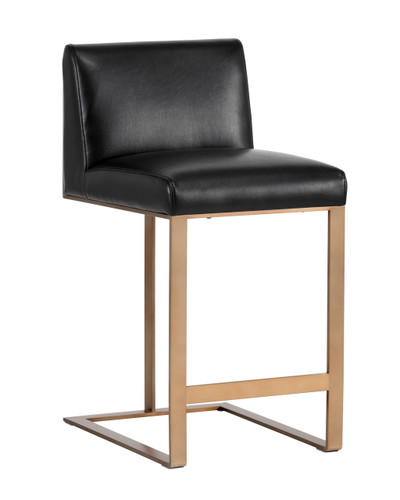 Dean Antique Brass - Cantina Black Counter Stool